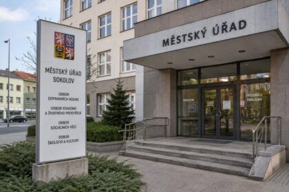 Vchod mestskeho uradu Sokolov